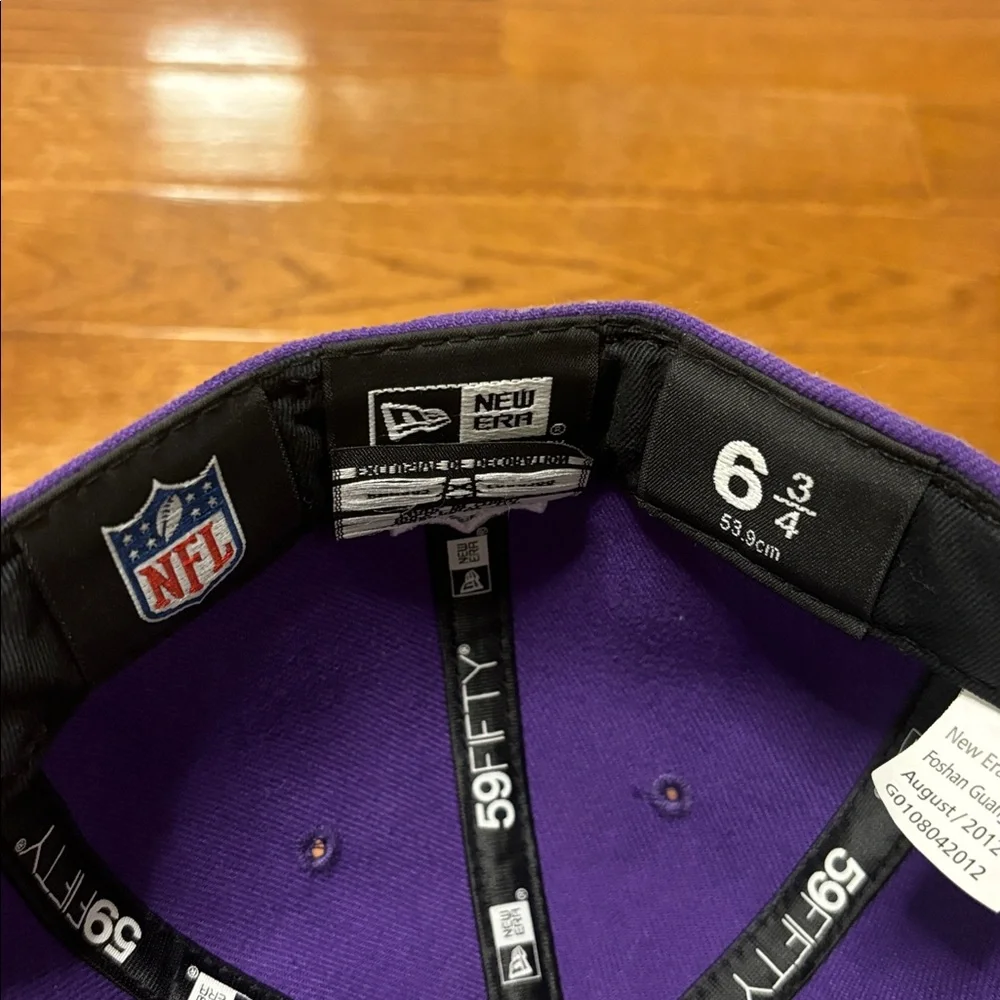 Men's Minnesota Vikings New Era Purple Omaha 59FIFTY Fitted Hat 53.9cm